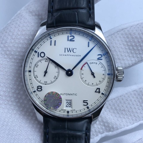 레플리카 IWC 포르투기즈 부엉이 화이트다이얼 블루핸즈 HQ버전